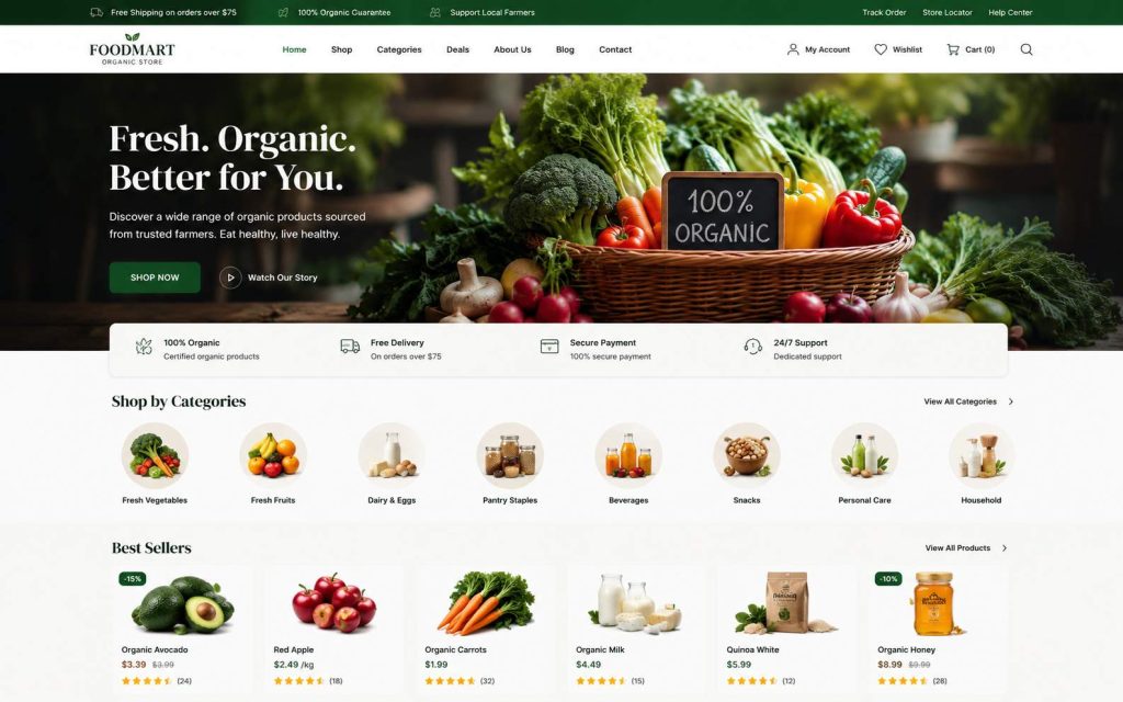 FoodMart — Organic Store