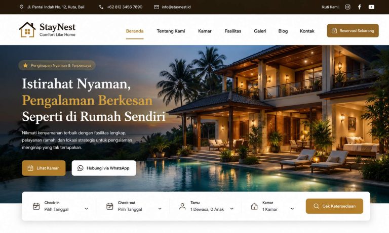 Staynet - Template Website Hotel & Travel